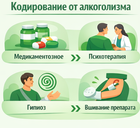 кодирование от алкоголизма в Московском Санати