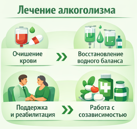 лечение алкоголизма в Московском этапы