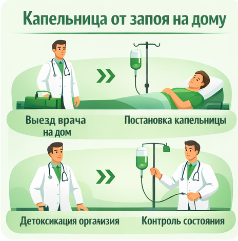 капельница от запоя в Московском в клинике Санати